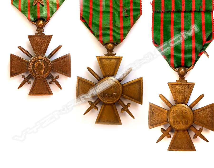 Francouzský válečný kříž (Croix de guerre) 1914-1918 – II.ČÁST